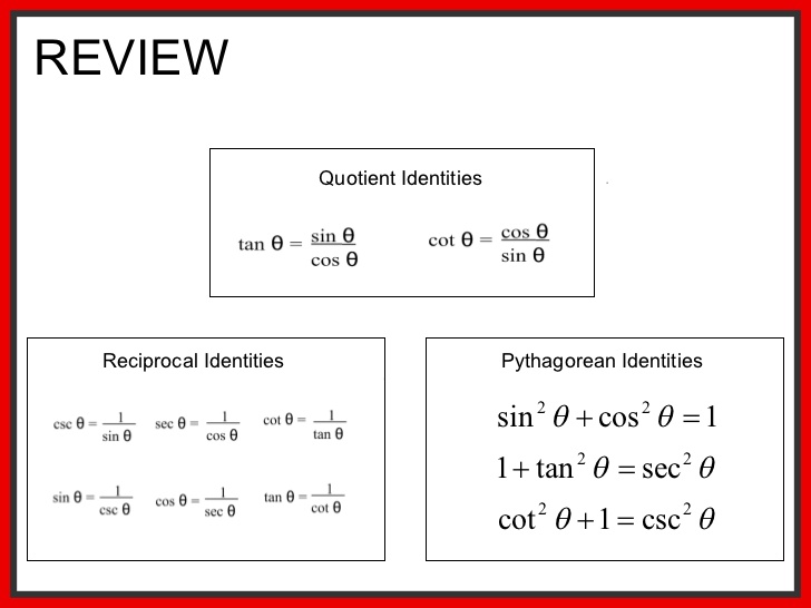 What Are The Quotient Identities For A Trigonometric Functions Socratic 7115